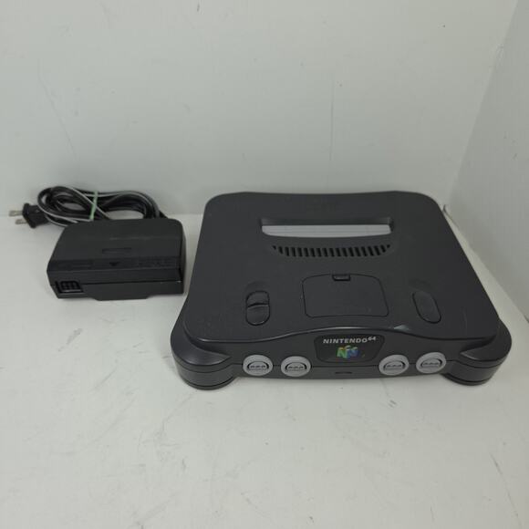 Vtg Nintendo 64 N64 Console Gray Consoles Video Retro Games Gaming Rumble Pak - Picture 6 of 12